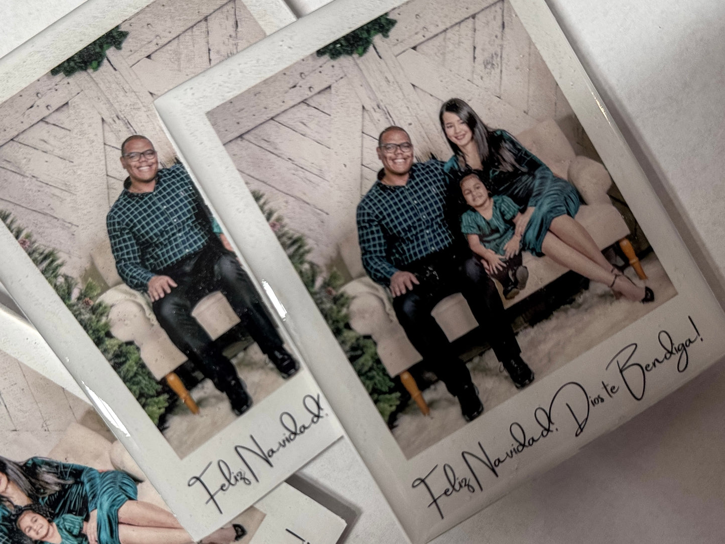 Personalized Resin Polaroid Portrait Set (Set of 3)