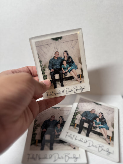 Personalized Resin Polaroid Portrait Set (Set of 3)